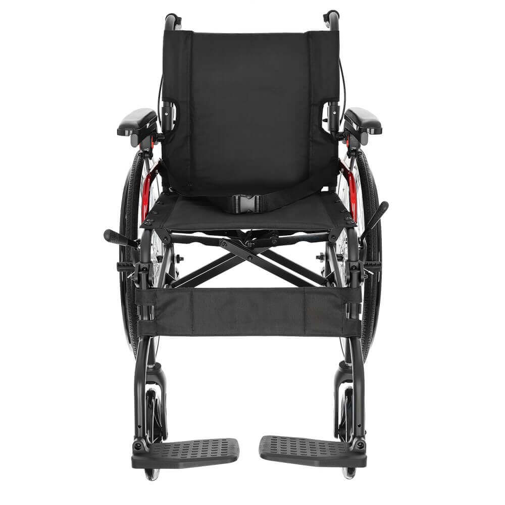 Scaun cu rotile compact din aluminiu - AT52306