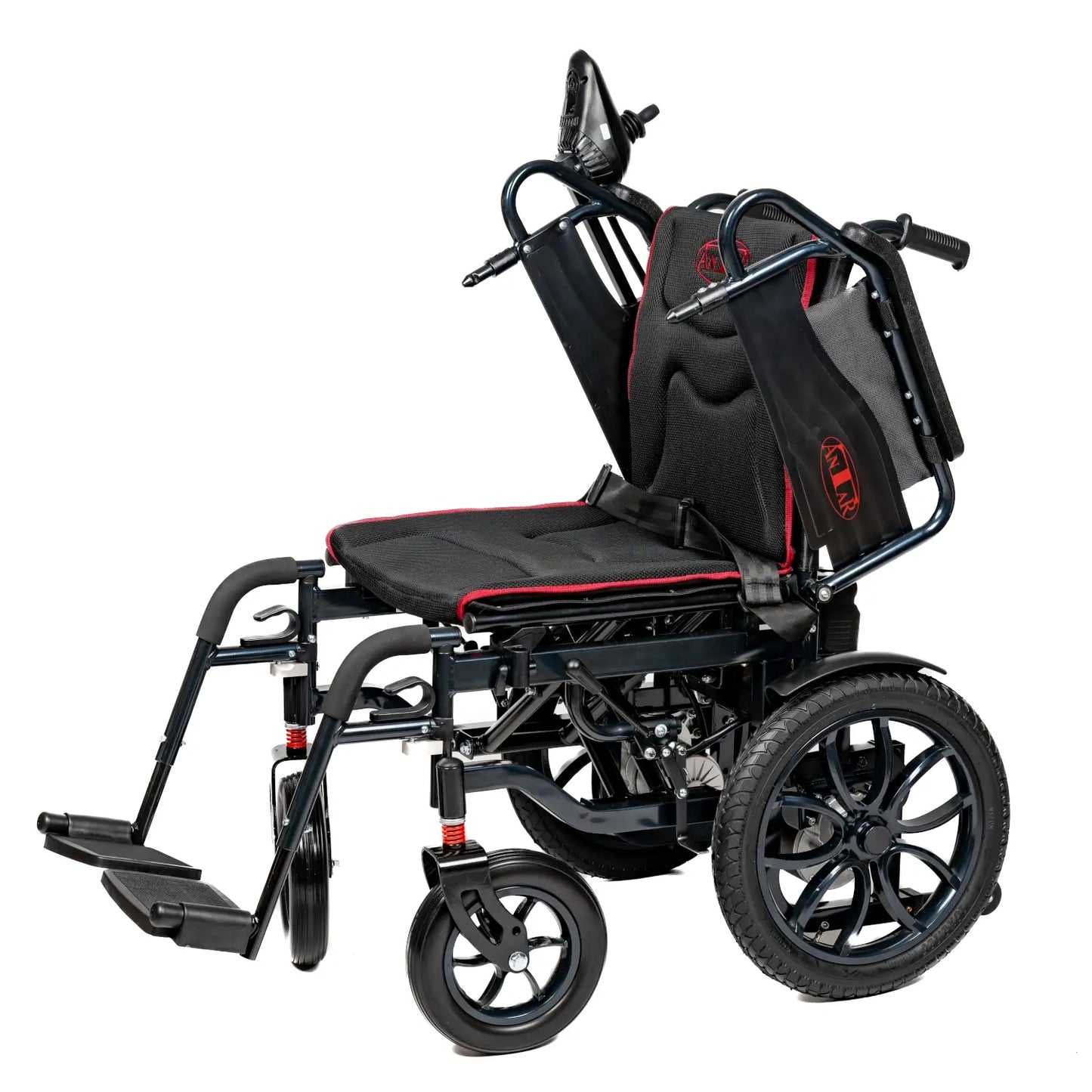 Scaun cu rotile electric Antar din oțel carbon negru – AT52332