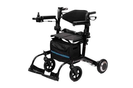 Rollator/scaun cu rotile electric Antar, soluție modernă 2 în 1 – AT52334