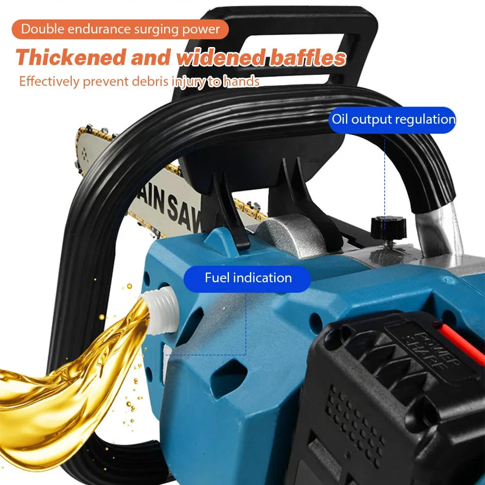 TKKEACE Akku-Kettensäge Bürstenlose - 3000W, 50 cm Schnitt, 18 Zoll by Golden Bridge Store