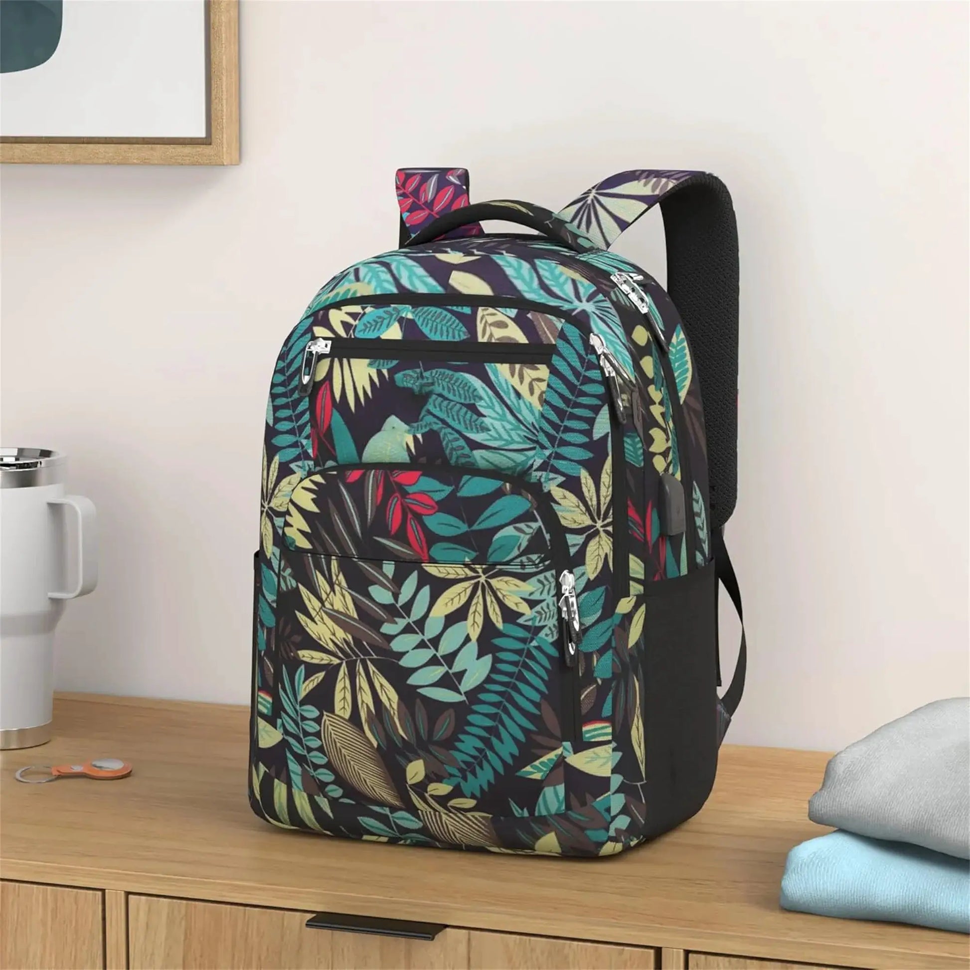 Große Kapazität Rucksack : Laptop Rucksack besitzt mehr als 20 unabhängige Taschen für viel Stauraum und können Powerbank, A4-Ak by Golden Bridge Store
