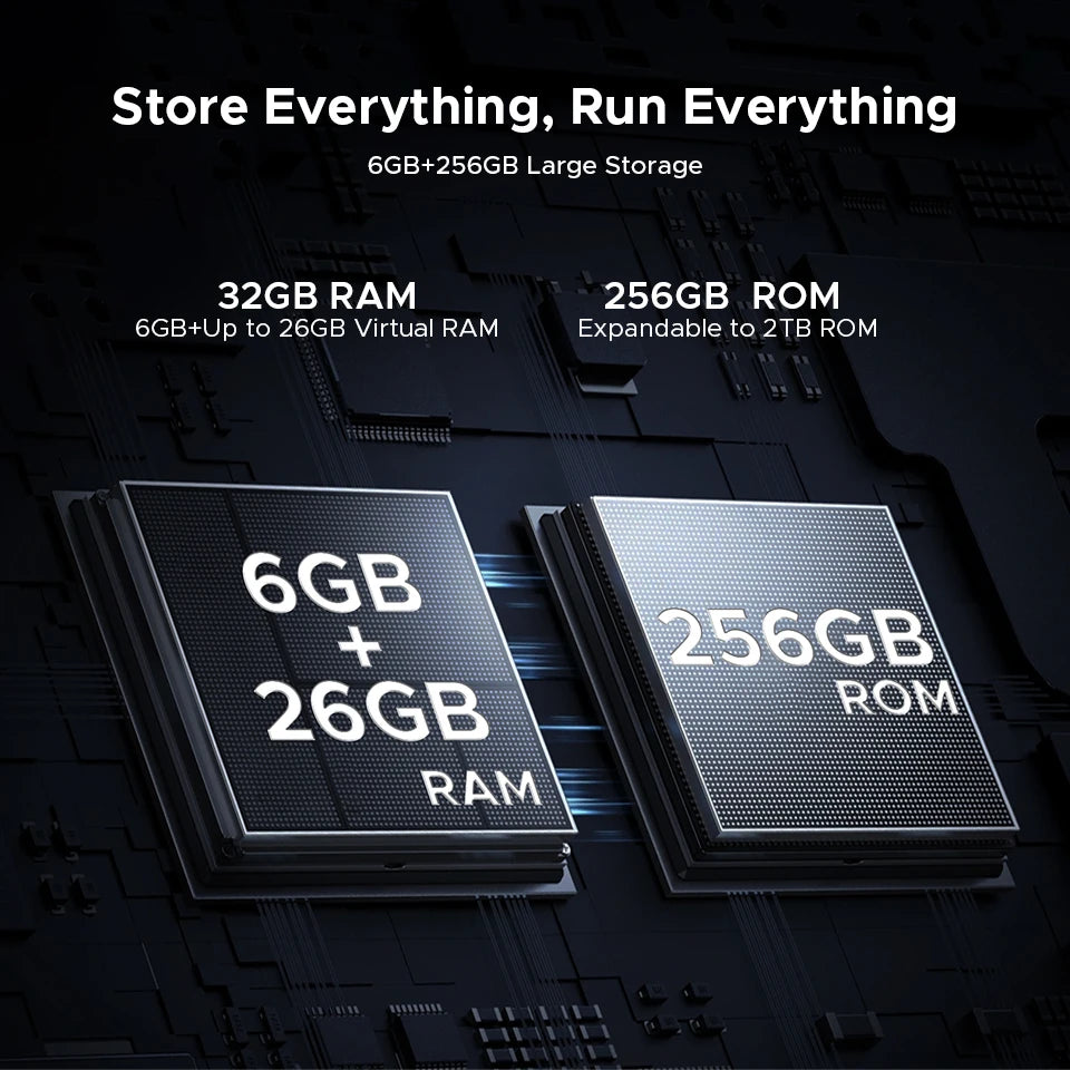 DOOGEE Tab G6 Max Ultrakompakt - 6 GB RAM, 11000 mAh Akku, 13,4 Zoll Display