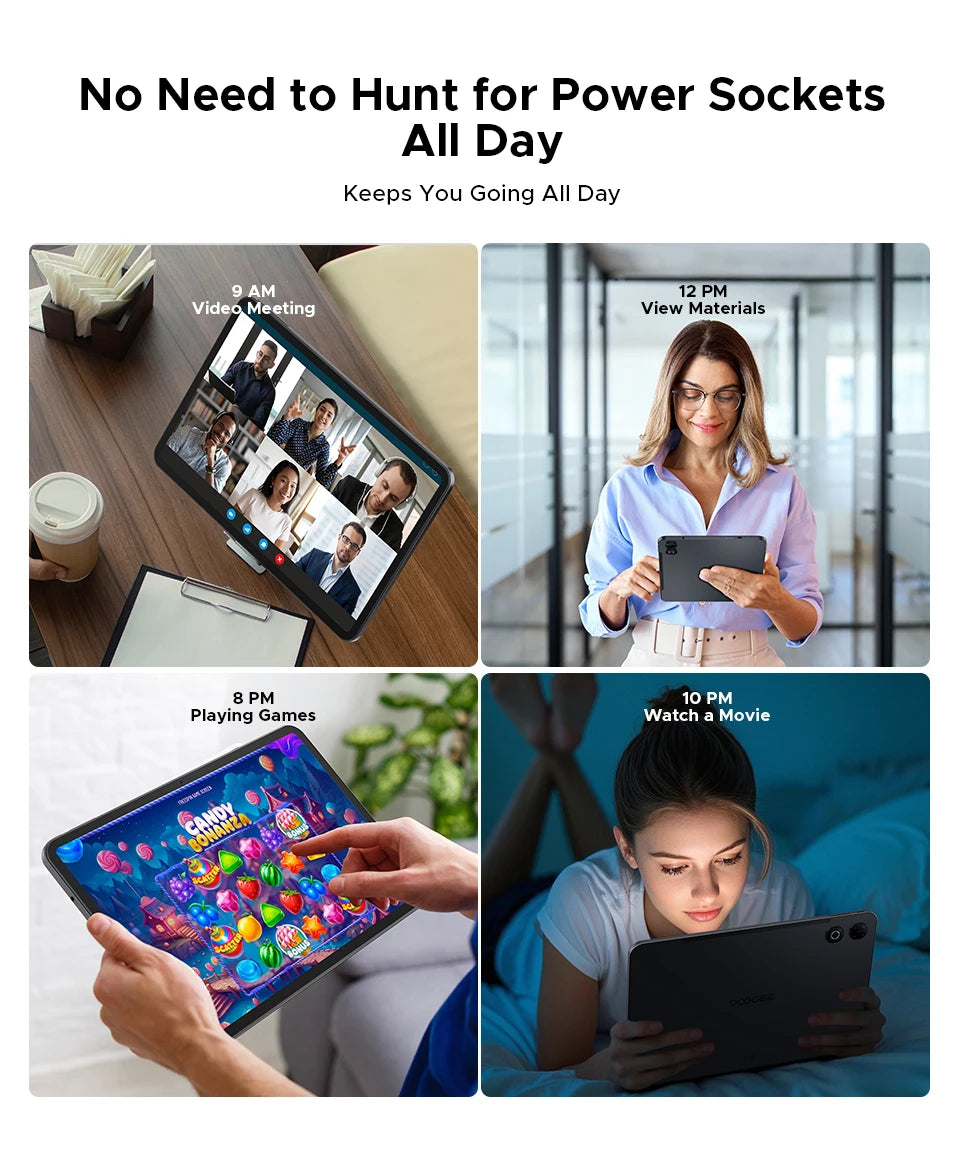 DOOGEE Tab G6 Max Ultra-Dünn - 11000mAh Akku, 32GB+256GB, 13,4 Zoll