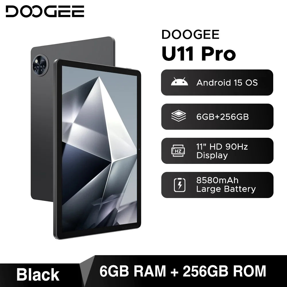 DOOGEE U11 Pro Android 15 - 8580mAh Akku, 256GB Speicher, 11Zoll