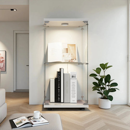 Anajqaqia Vitrine Freistehend Beleuchtung 40,3x36,5x86,2 cm