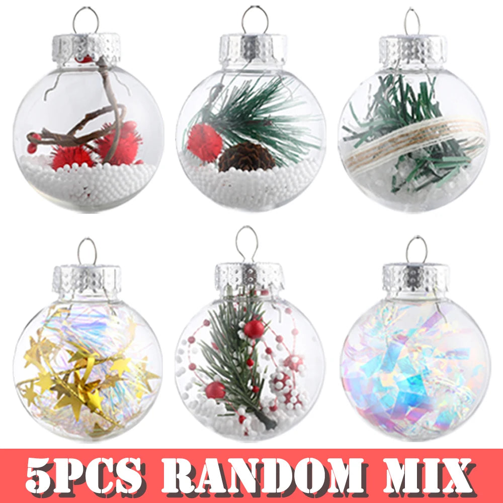 Partigos Hängende Schneekugel Kristall - Kapazität 5 Stk; Größe Ø4 cm