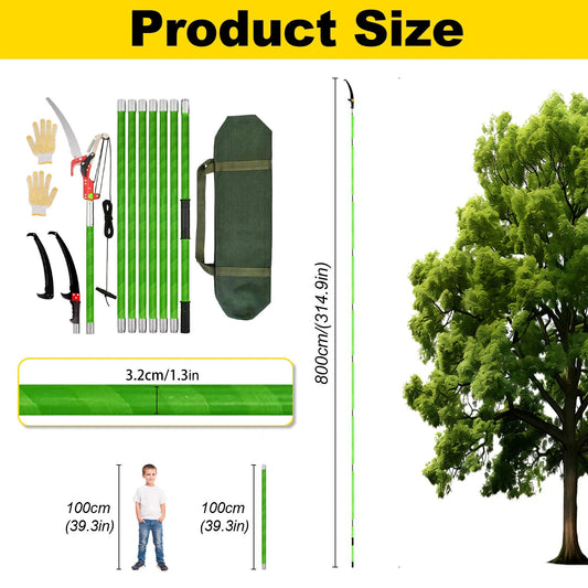 BaumPro Stangensäge Verstellbare Länge - Kapazität Reichweite, Handbetrieben