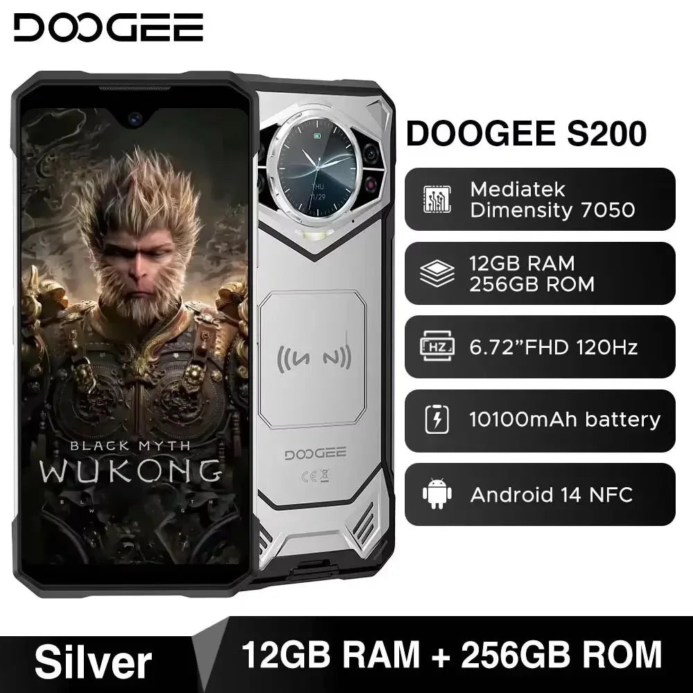 DOOGEE S200 Robustes 5G - 10100 mAh, 33W, 6,7 Zoll Display