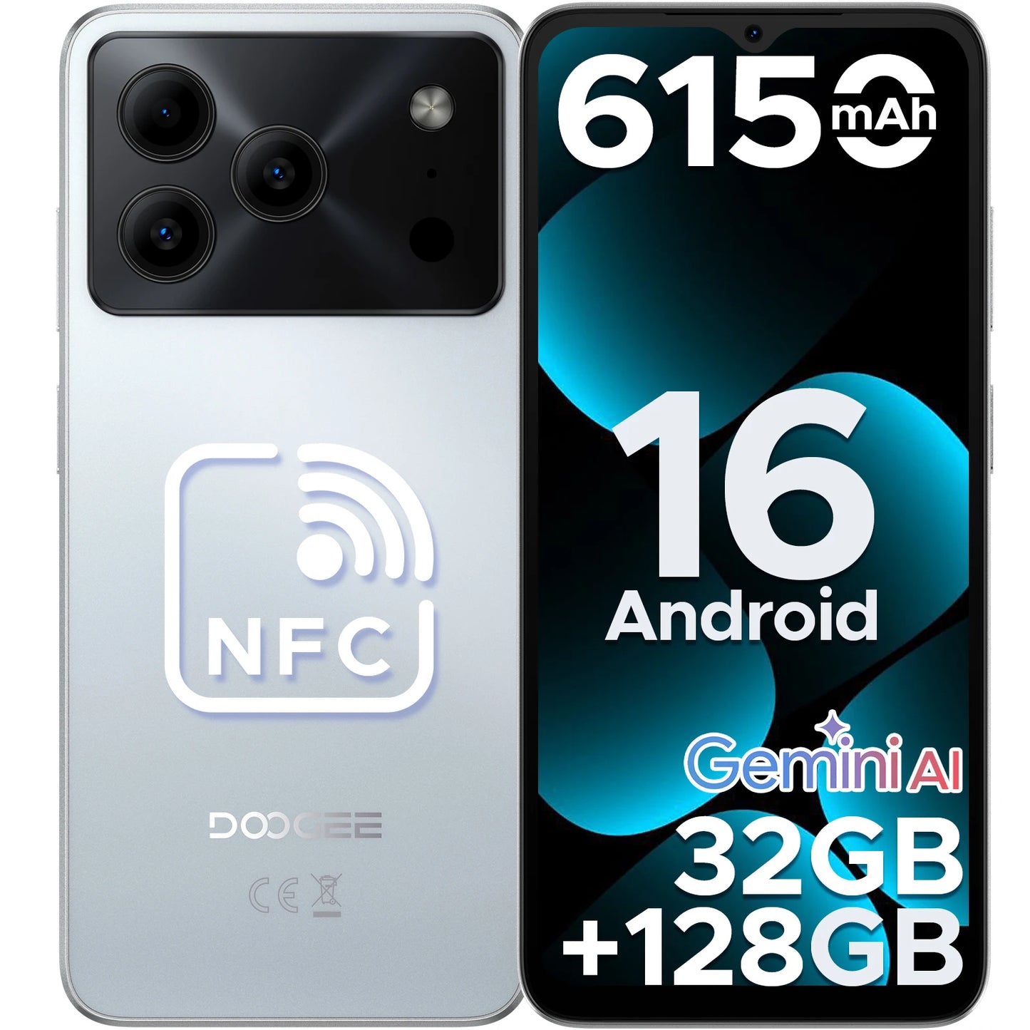 DOOGEE Note56 Pro Großer Akku - 6150 mAh, 6,56 Zoll, 90 Hz