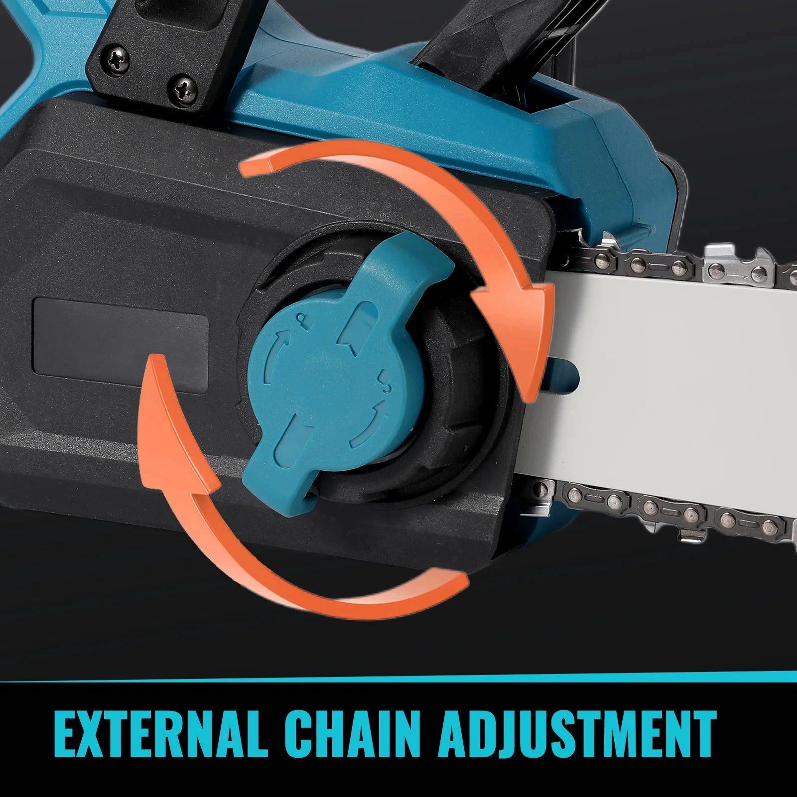 TKKEACEM Kettensäge Bürstenlos - 18V Akku 16 Zoll Führungsschiene 20 m pro Sekunde by Golden Bridge Store