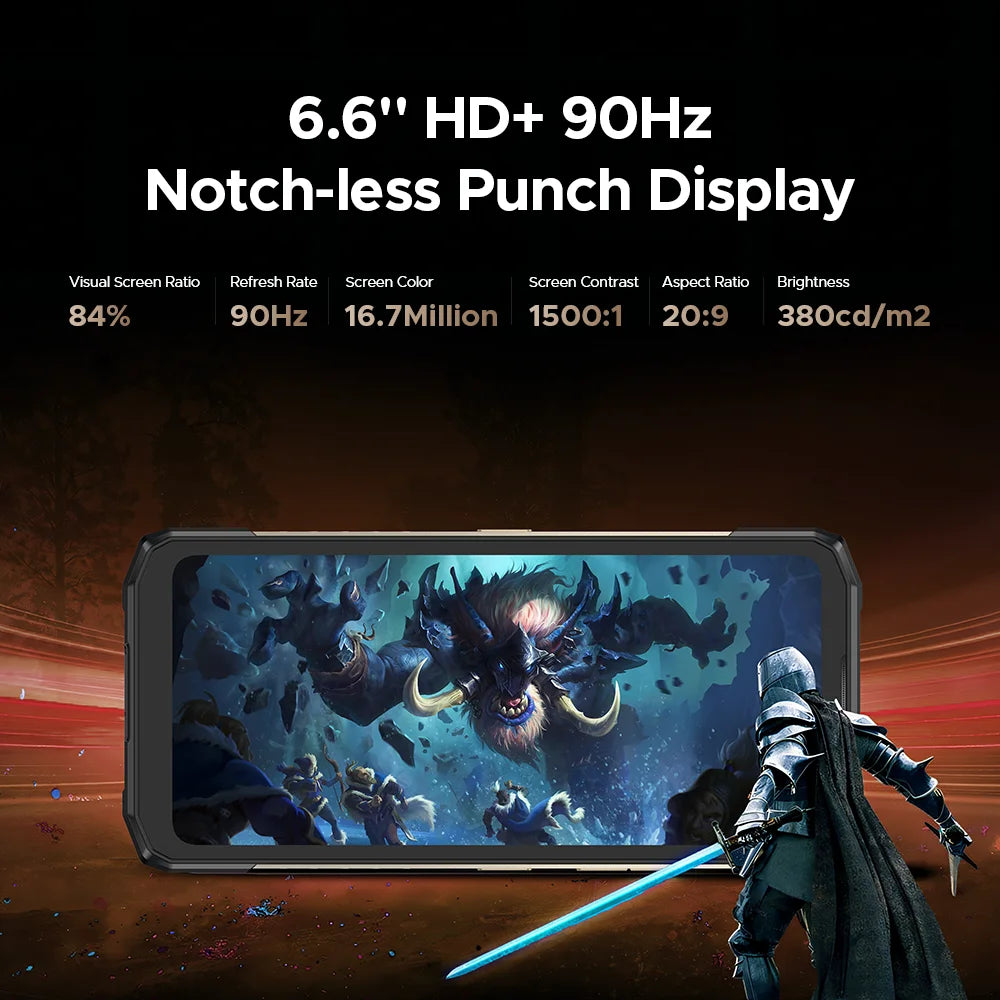 DOOGEE Blade20 Turbo Robustes 5G Smartphone - 10300 mAh, 33W, 6,6 Zoll