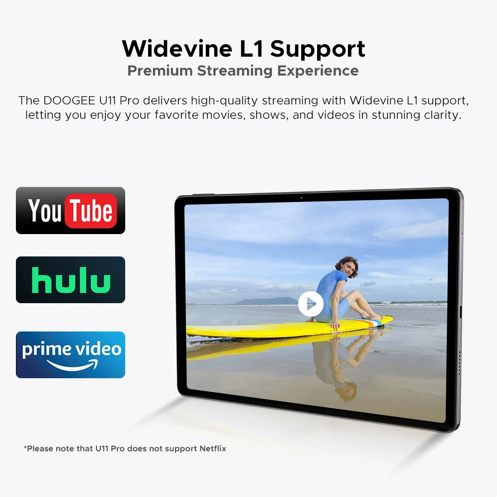 DOOGEE U11 Pro Android Tablet - 6GB RAM 11 Zoll Unisoc T7200