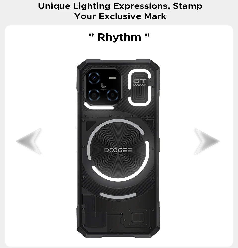 DOOGEE Blade GT Ultra LED-Lichteffekt - 5500 mAh, 33 W, 6.72 Zoll