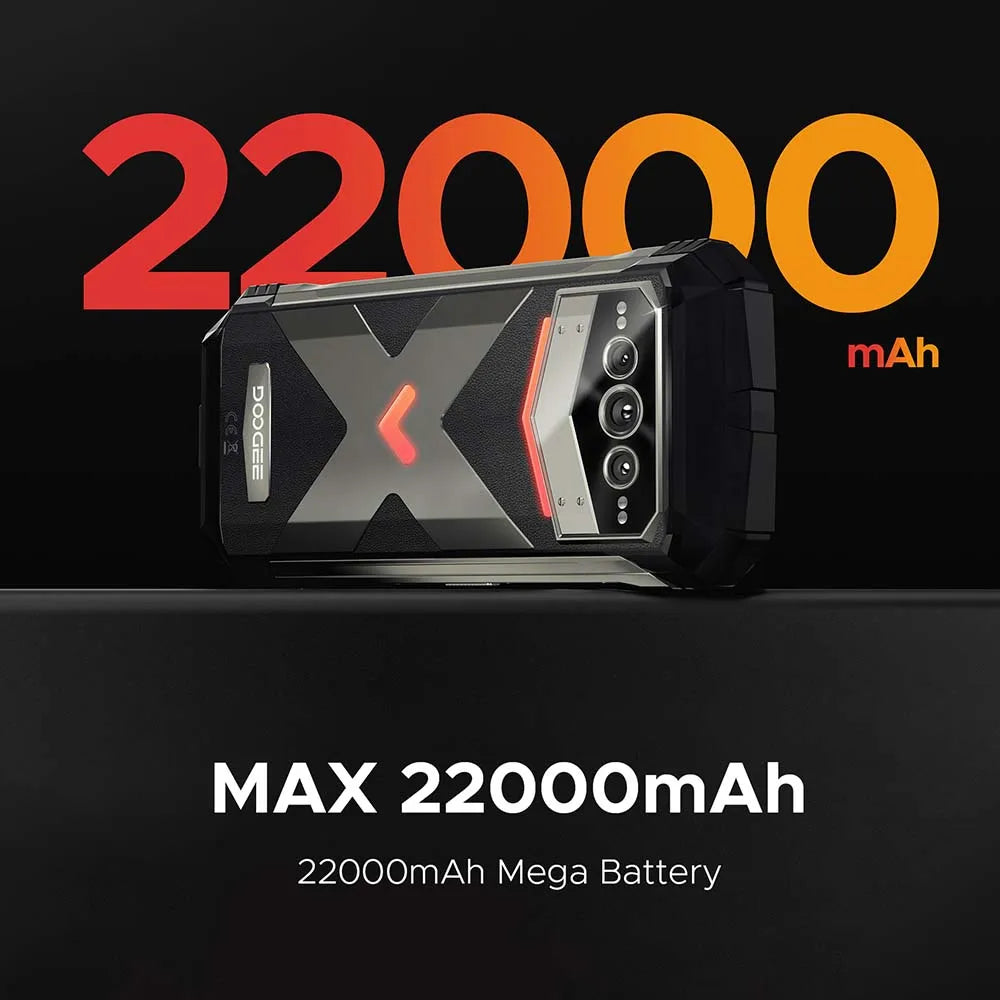 DOOGEE V Max Plus Robustes 5G Telefon - 22000 mAh Akku, 6,58Zoll, 33W