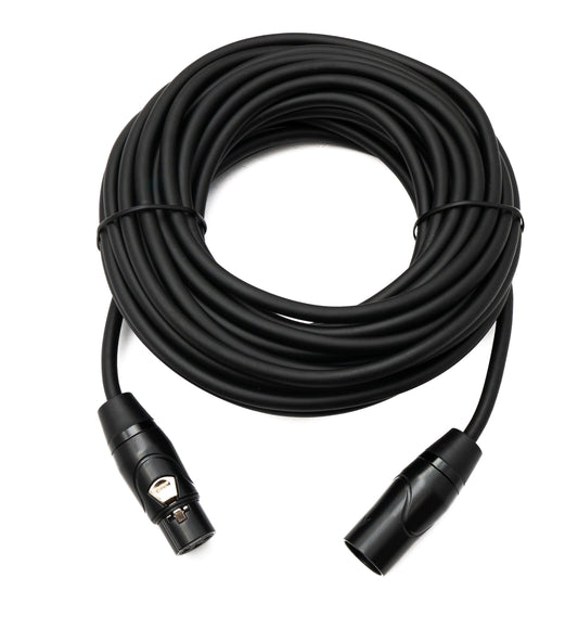SYSTEM-S Audio Kabel 10 m XLR 3 Pin Stecker zu Buchse in Schwarz