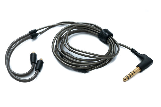 SYSTEM-S Audio Ersatz Kabel 120 cm AUX 4.4 mm Klinke für Sennheiser Kopfhörer AKG N5005 HD6XX IE 900