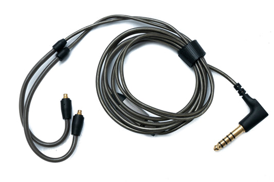 SYSTEM-S Audio Ersatz Kabel 120 cm AUX 4.4 mm Klinke für Sennheiser Kopfhörer AKG N5005 HD6XX IE 900