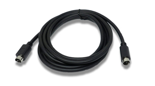 SYSTEM-S S-Video Kabel 180 cm Din 7 Pin Stecker zu Stecker in Schwarz