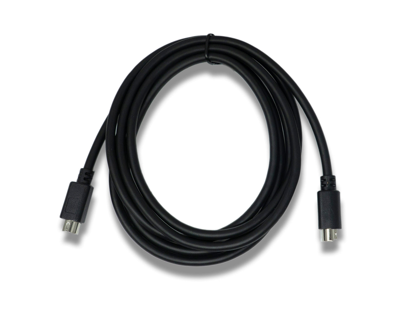 SYSTEM-S S-Video Kabel 180 cm Din 7 Pin Stecker zu Stecker in Schwarz