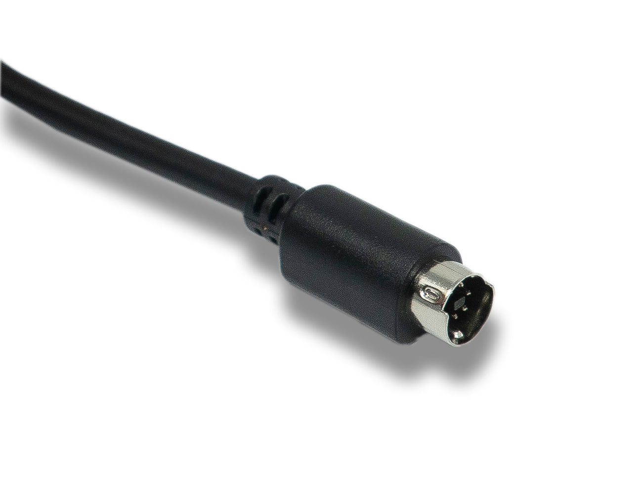 SYSTEM-S S-Video Kabel 180 cm Din 7 Pin Stecker zu Stecker in Schwarz