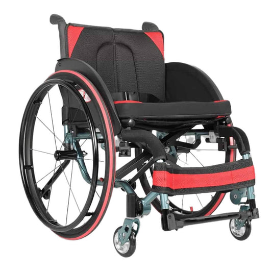 Scaun cu rotile Antar Active – scaun cu rotile pliabil ușor cu roți sport de 24″
