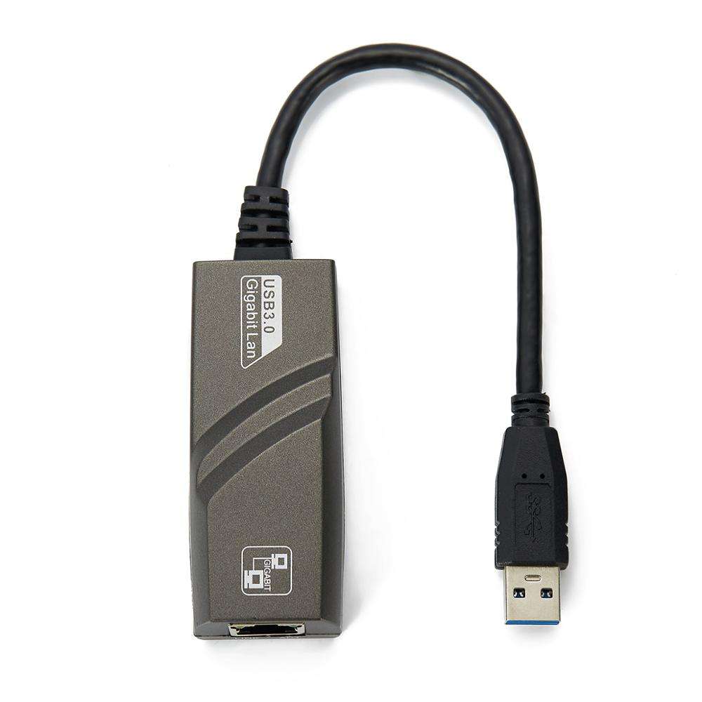 Adaptor LAN USB 3.0 DREIKS - Gigabit Ethernet 10/100/1000 Mbps, alimentat prin USB, design compact