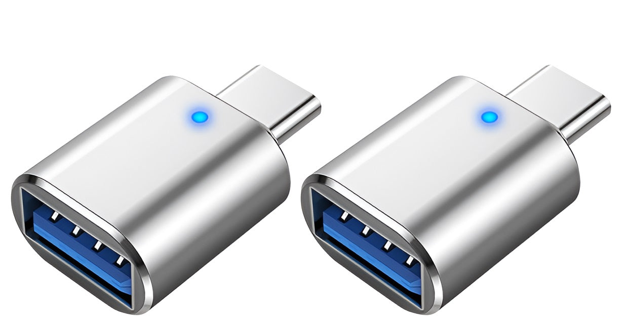 DREIKS USB-C Auf USB-A OTG Adapter - USB 3.1 Gen 2 10 Gbit pro Sekunde, Plug and Play, Kompakt