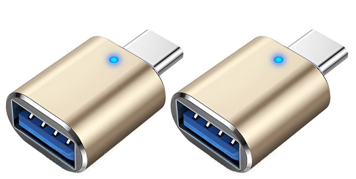 DREIKS USB-C Auf USB-A OTG Adapter - USB 3.1 Gen 2 10 Gbit pro Sekunde, Plug and Play, Kompakt