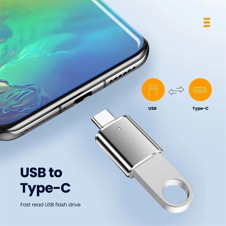 DREIKS USB-C Auf USB-A OTG Adapter - USB 3.1 Gen 2 10 Gbit pro Sekunde, Plug and Play, Kompakt