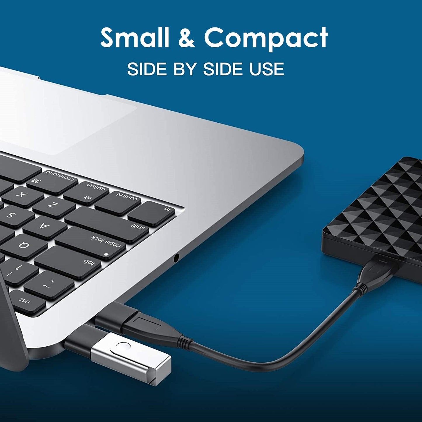 DREIKS USB-C Auf USB-A OTG Adapter - USB 3.1 Gen 2 10 Gbit pro Sekunde, Plug and Play, Kompakt