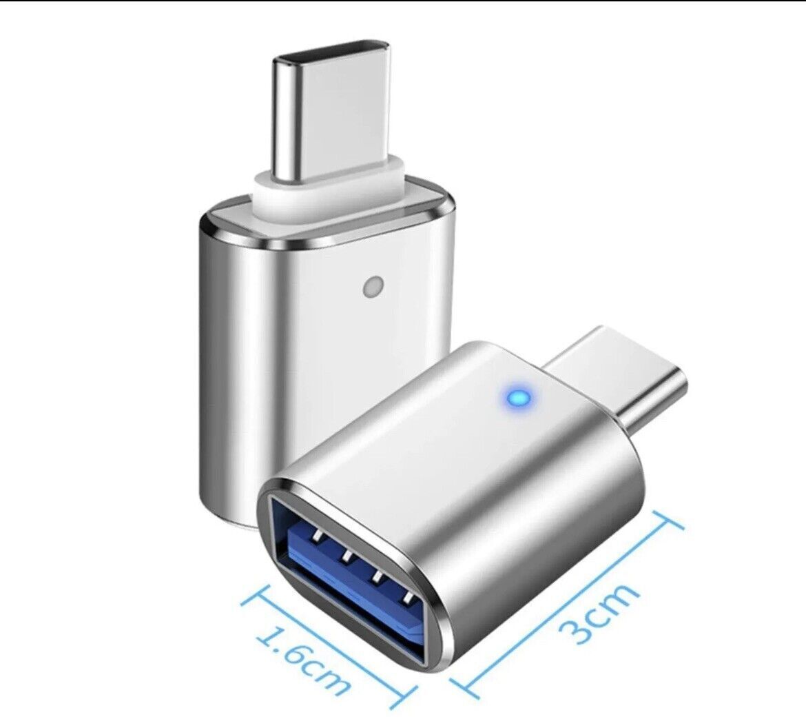 DREIKS USB-C Auf USB-A OTG Adapter - USB 3.1 Gen 2 10 Gbit pro Sekunde, Plug and Play, Kompakt