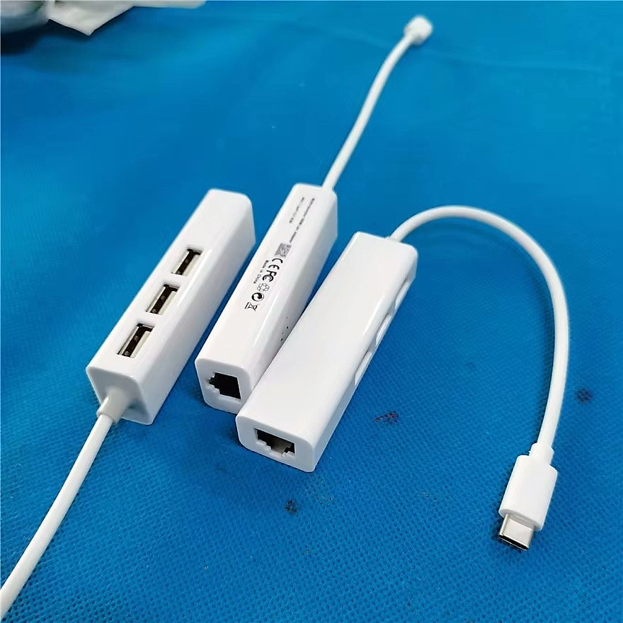 Hub USB-C DREIKS - port Ethernet RJ45, 3x USB-A 2.0, 10/100 Mbps