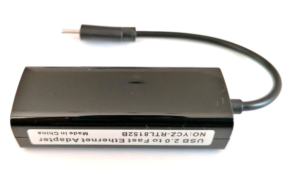 Adaptor LAN USB-C, Adaptor de rețea USB 2.0, Rețea RJ45, 10/100 Mbps, USB C Tip C