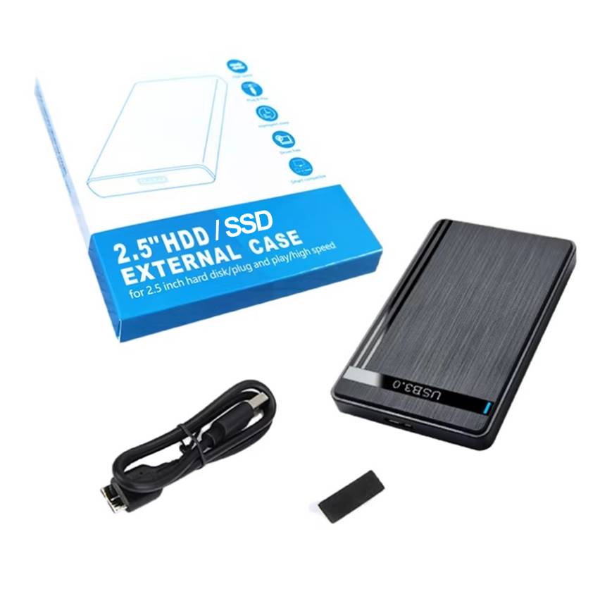 Carcasă externă pentru hard disk DREIKS, 2,5 inch, USB 3.0 Micro-B - Capacitate flexibilă, alimentare USB 5V, dimensiuni compacte