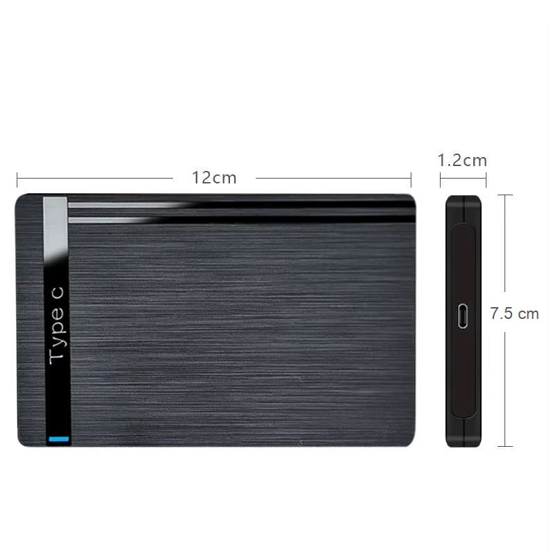 Externes Festplattengehäuse 2.5 Zoll USB 3.1 USB-C SATA HDD SSD Case Gehäuse