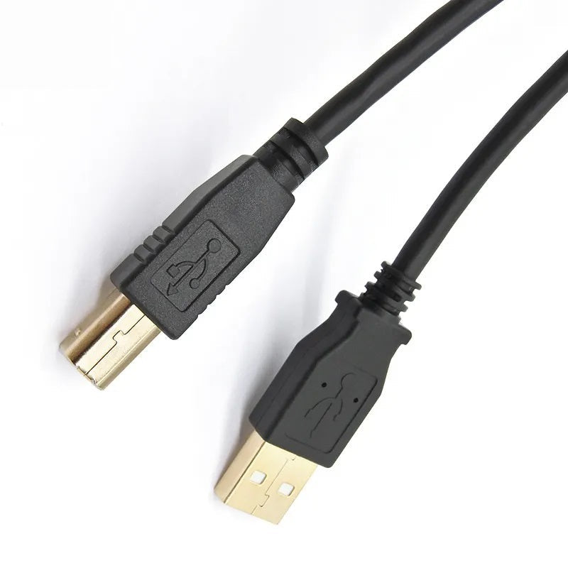 DREIKS Druckerkabel USB 2.0 - Länge 3 m, 480 Mbps Geschwindigkeit, Abwärtskompatibel USB 1.1