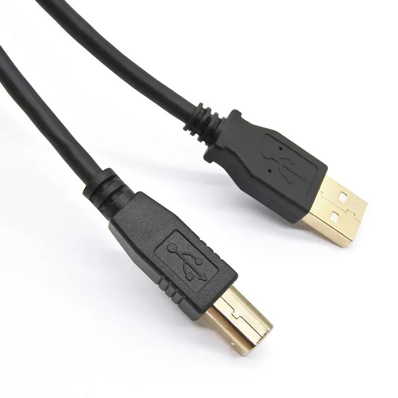 DREIKS Druckerkabel USB 2.0 - Länge 3 m, 480 Mbps Geschwindigkeit, Abwärtskompatibel USB 1.1