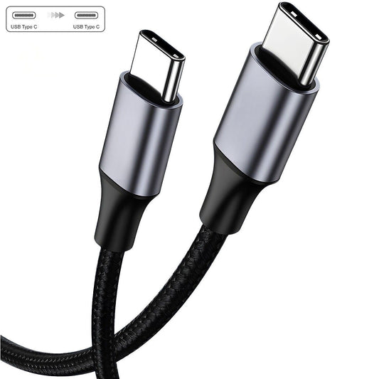 Cablu USB-C DREIKS PD 60W cu încărcare rapidă - Transfer de date USB-C la USB-C 480 Mbps