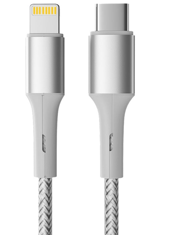 Cablu DREIKS Premium Nylon USB-C către iPhone - Încărcare rapidă 60W, Lungime 1 m, Rată de date 480 Mbps