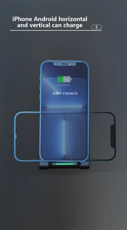 15W Wireless Charger Ständer Qi Klappbar Induktive Ladegerät Ladestation