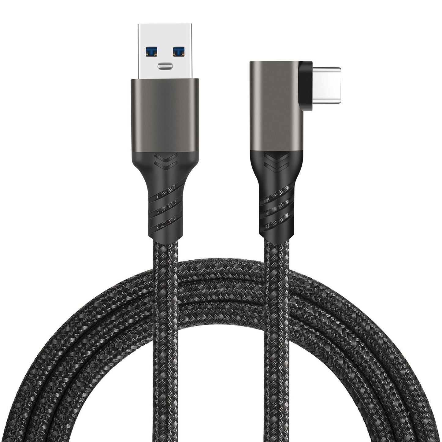 90 Grad Typ-C Ladekabel Winkel USB-A USB-C Kabel abgewinkelt 3A Nylon USB 3.2