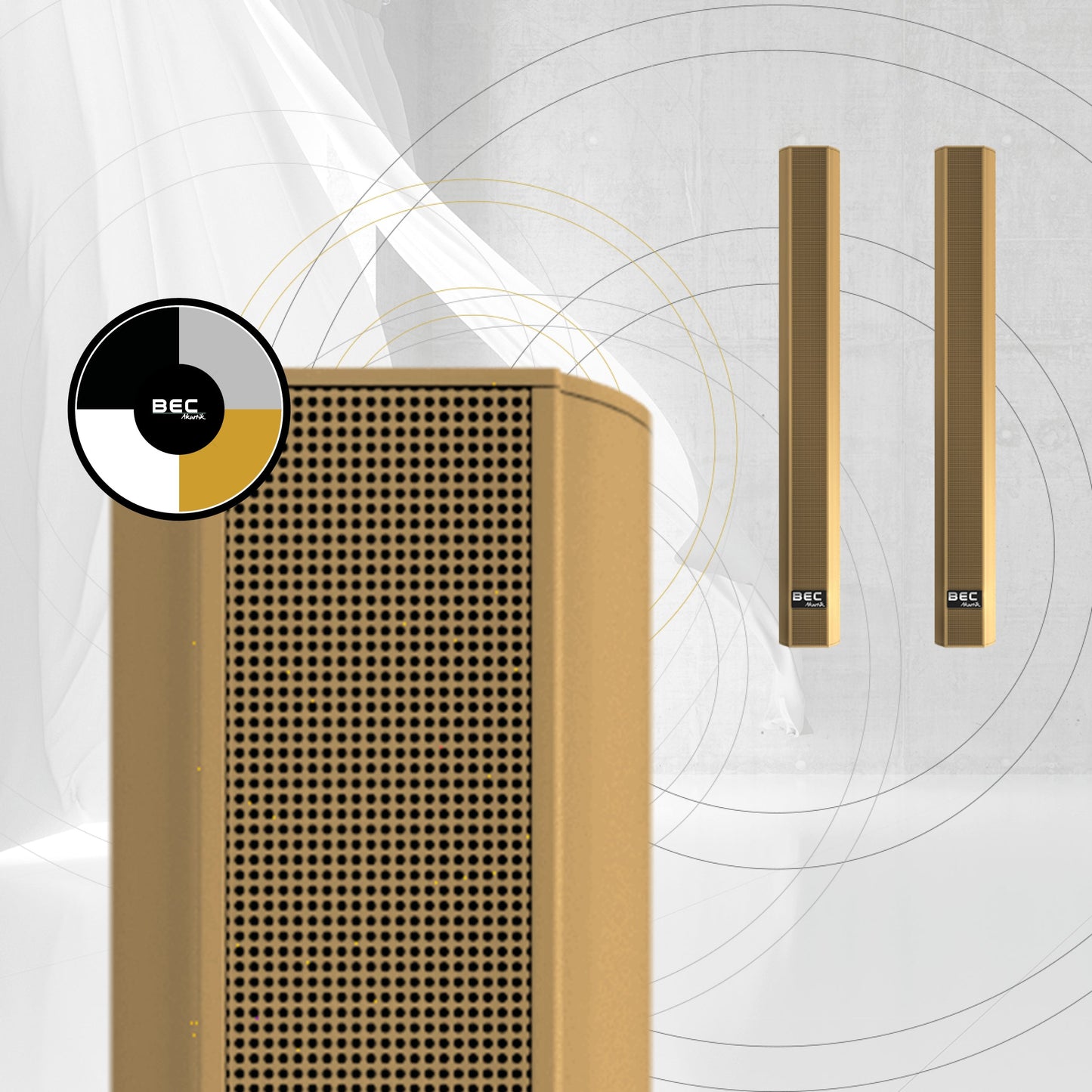 BEC Akustik Outdoor-Lautsprecher IC-WP28 – Marine-Edition mit IP65