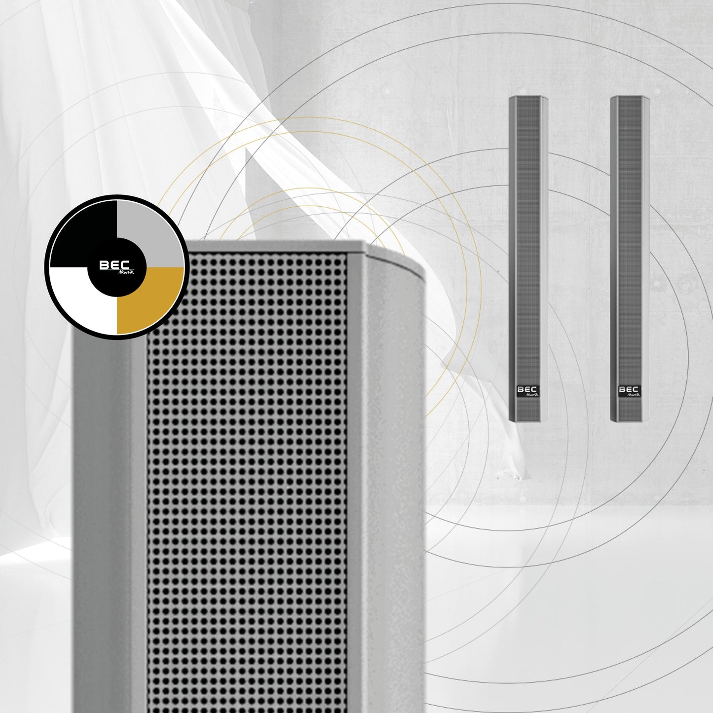 BEC Akustik Outdoor-Lautsprecher IC-WP28 – Marine-Edition mit IP65