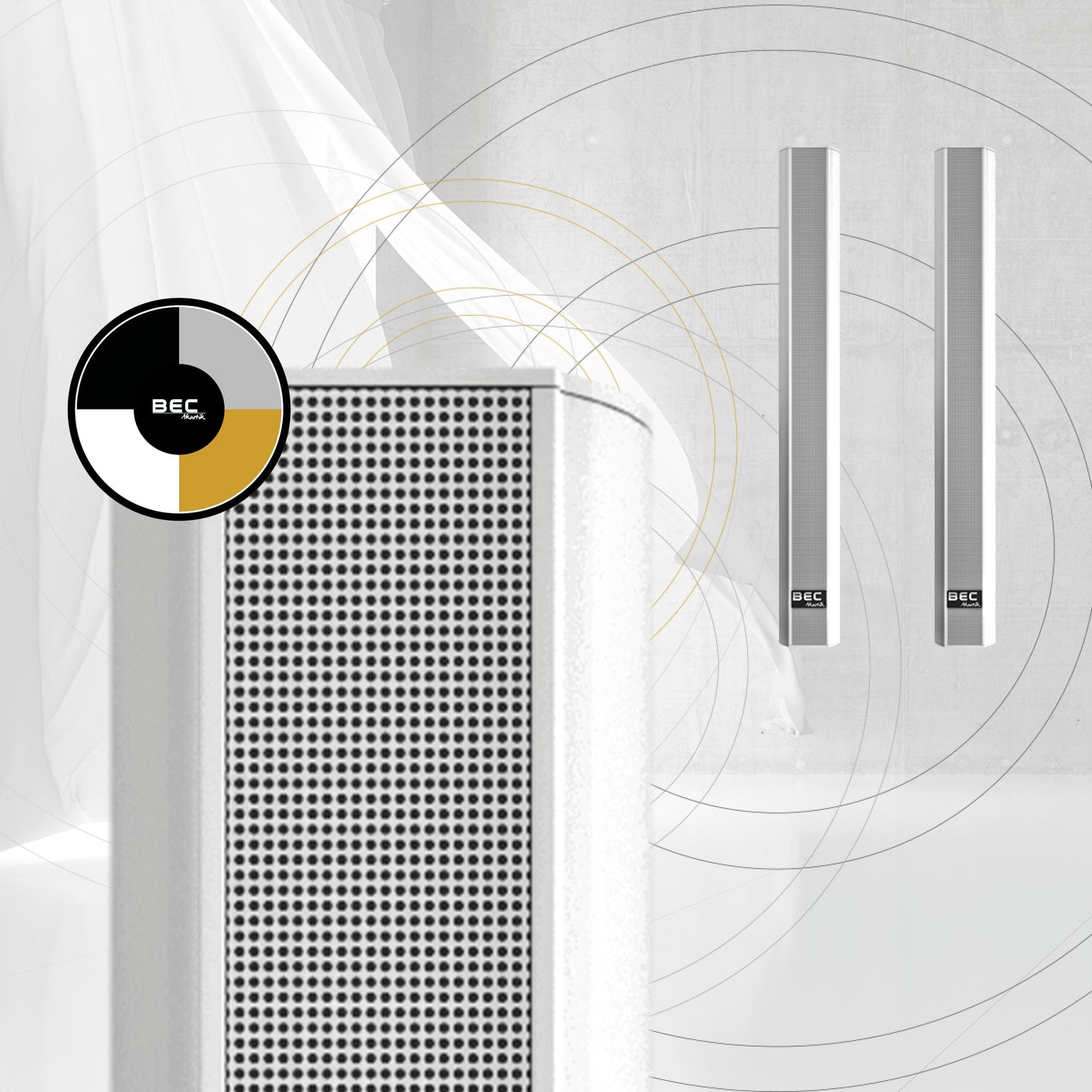 BEC Akustik Outdoor-Lautsprecher IC-WP28 – Marine-Edition mit IP65