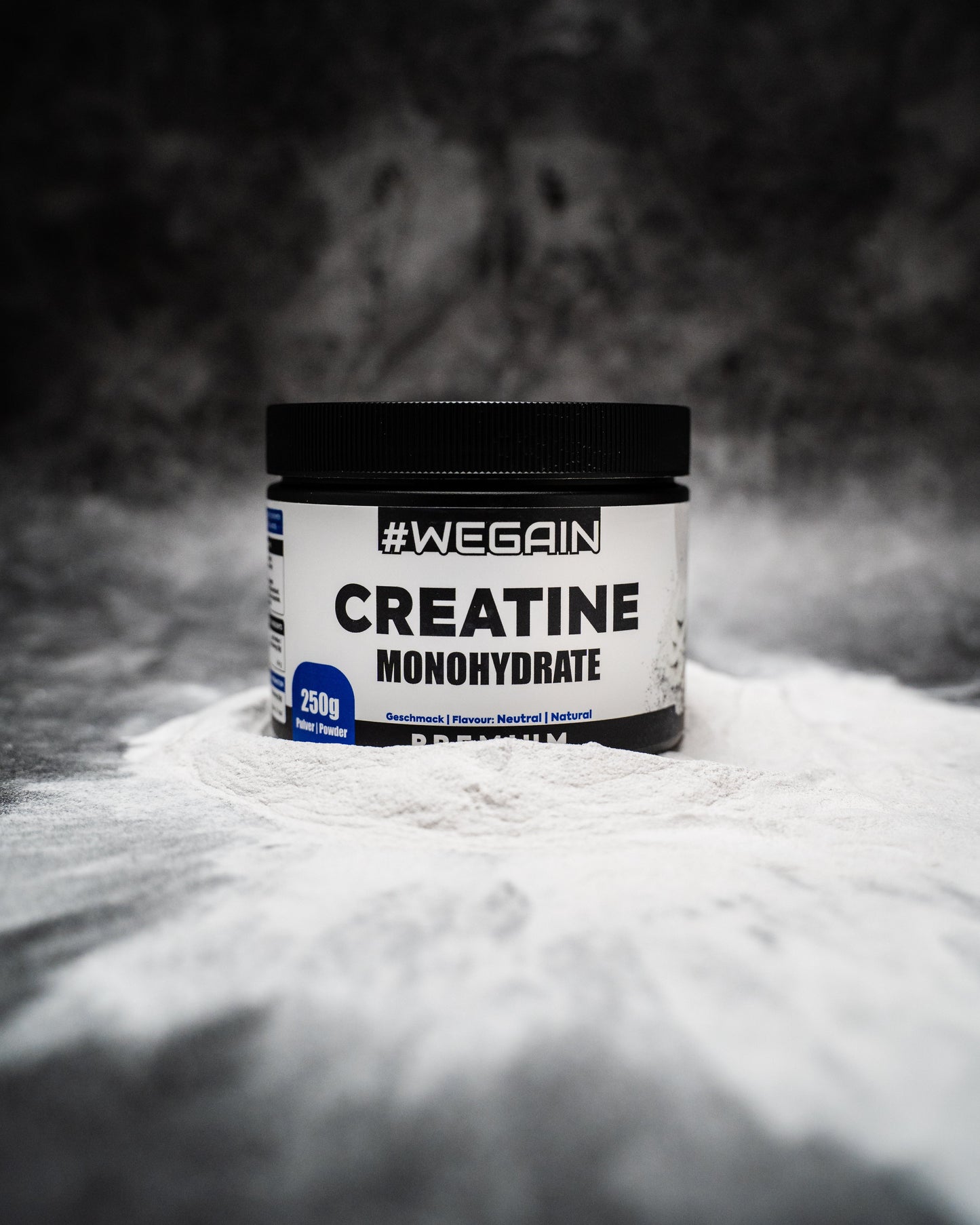 Wegain Creatină Monohidrat Pulbere Micronizată de Înaltă Puritate Premium Granulată Fină - 250 g 200 Mesh