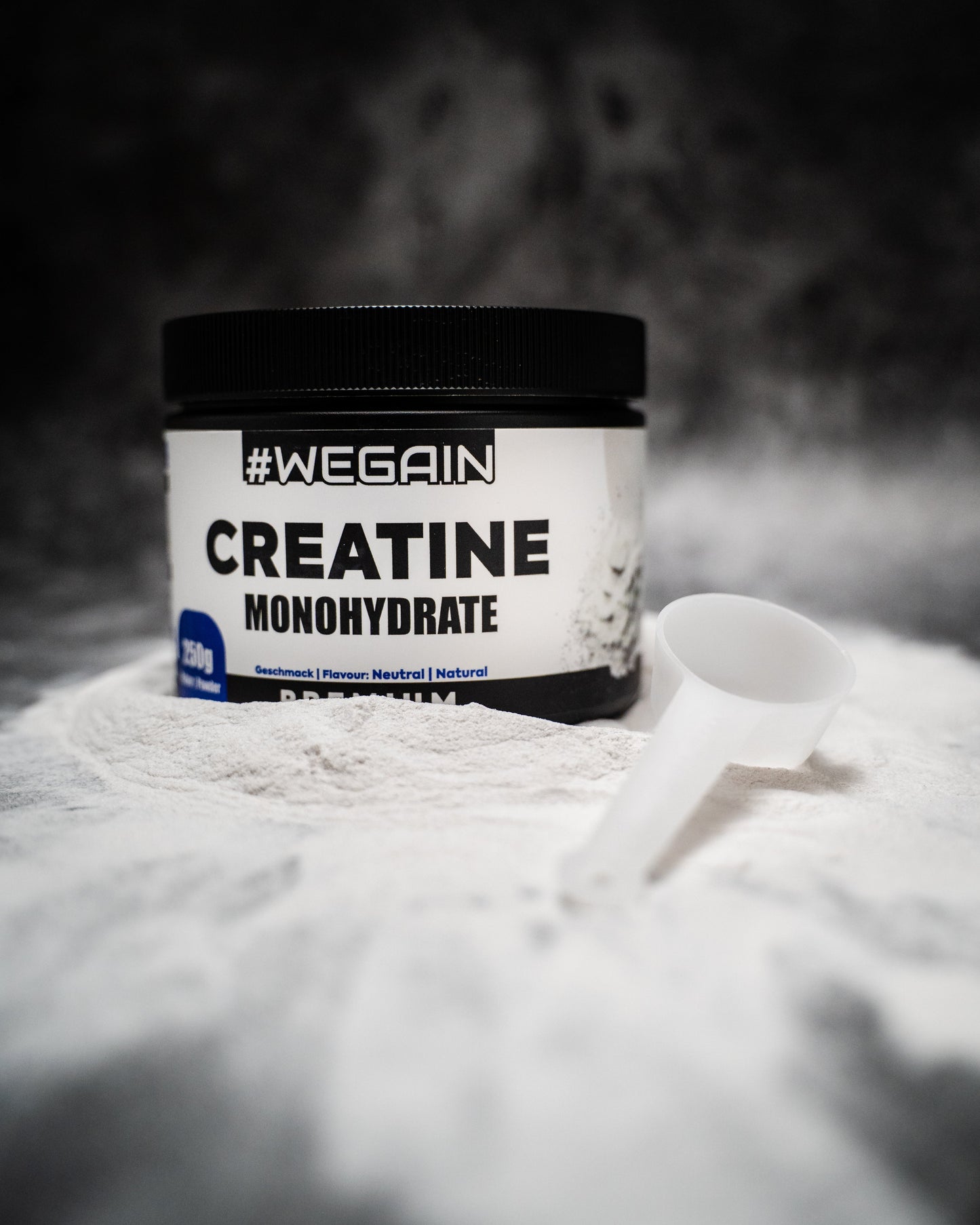 Wegain Creatină Monohidrat Pulbere Micronizată de Înaltă Puritate Premium Granulată Fină - 250 g 200 Mesh