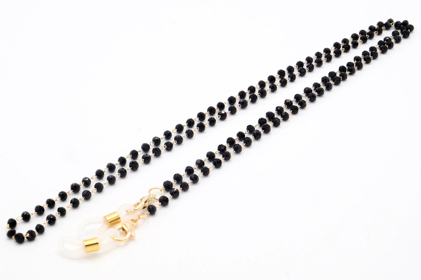 Brillenkette aus kleinen Glasperlen