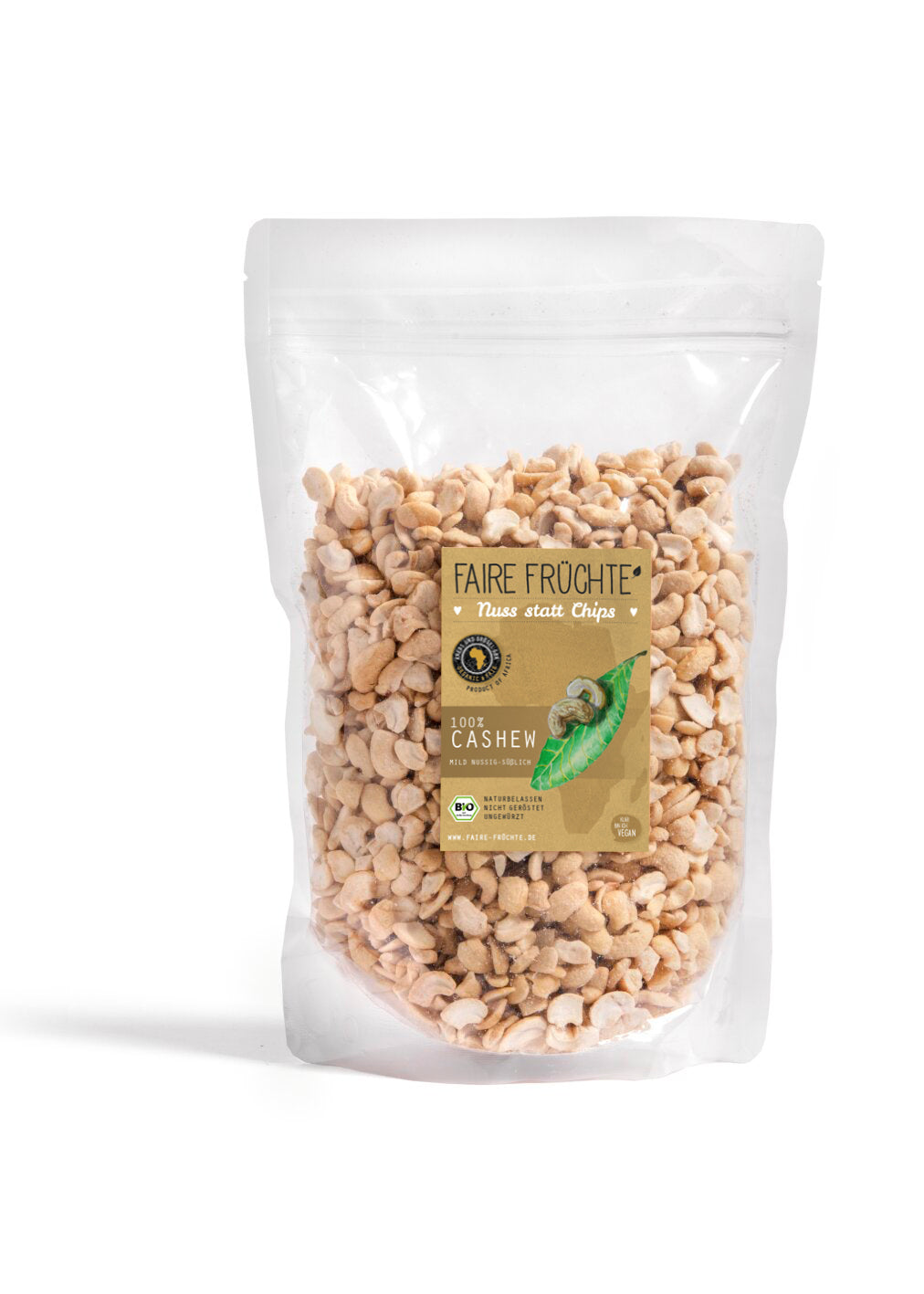 Faire Früchte Bio Cashewhälften Premium Snack - Kapazität 1 kg, Leistung Hoch, Größe Klein