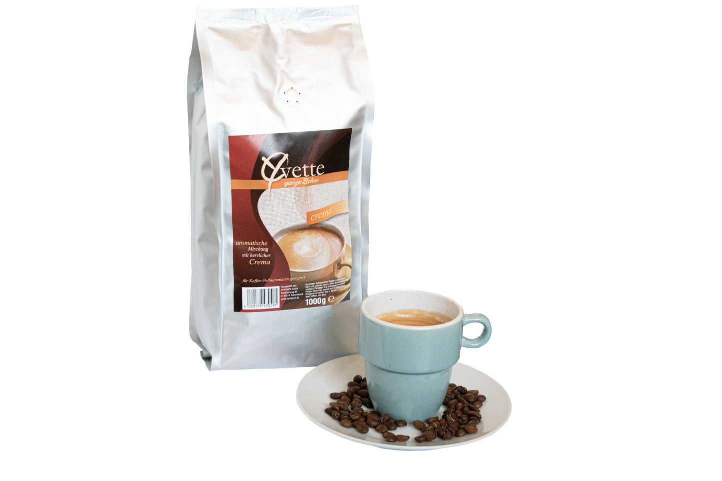 Cremă de cafea Yvette - 1 kilogram boabe întregi
