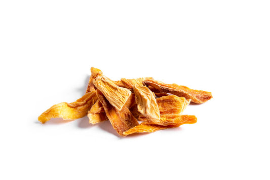 Fâșii de mango dulce-acrișor Brooks Organic - Capacitate 1 kg, Pungă compactă, Fără aditivi artificiali